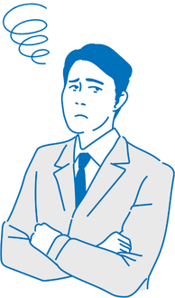 悩む人イメージ